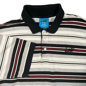 Vintage Y2K Wicked Polo Striped Rugby Style Short Sleeve Shirt Men’s XL
